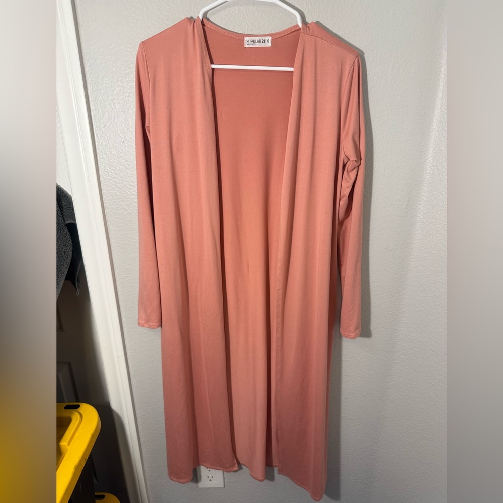 Popular 21 Long‎ Sleeve Blush Cardigan